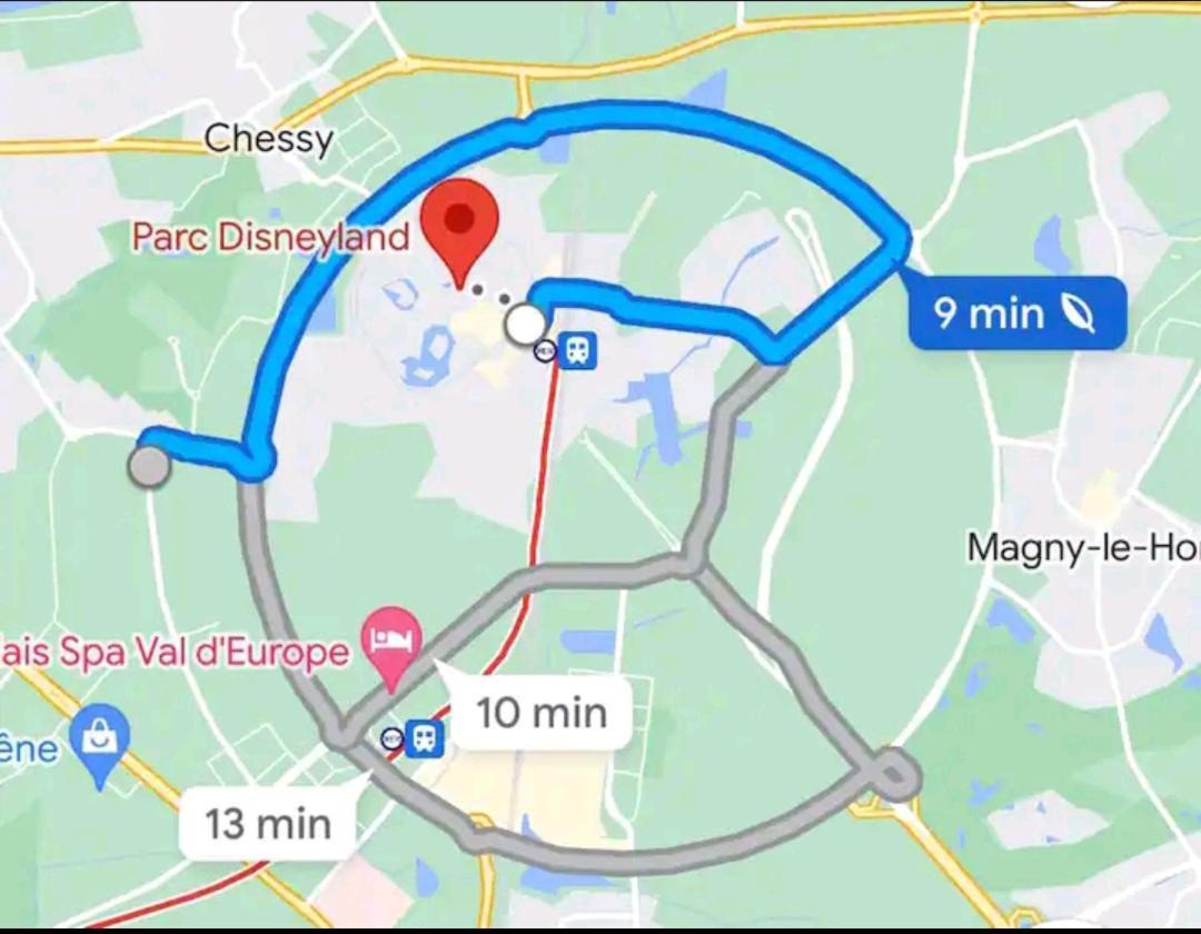 2 Chambres Privees - 6 Personnes A 8 Minutes De Disneyland Montevrain Bagian luar foto